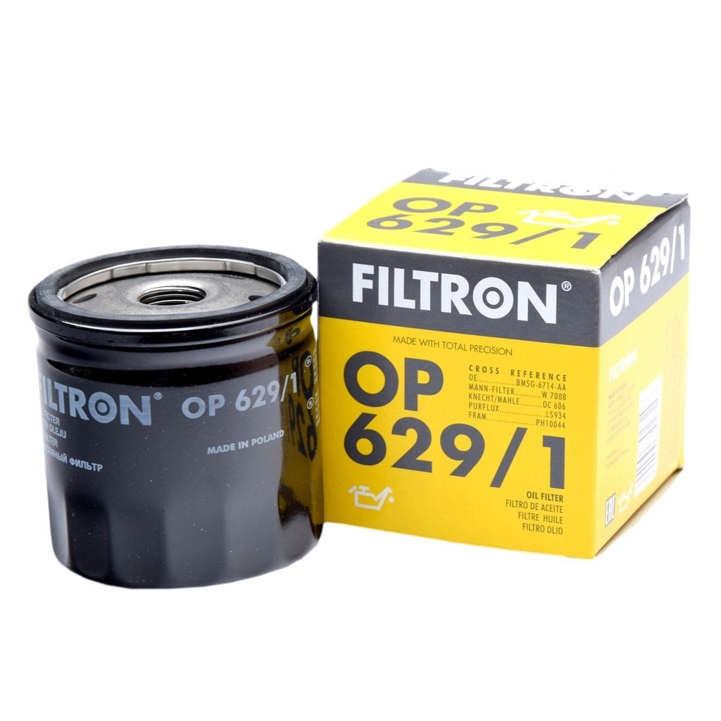 FILTRON OP629-1 | Ford Fiesta 2008-2018 1.25-1.4-1.6 Yağ Filtresi Benzinli