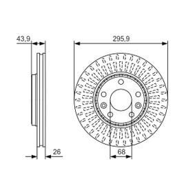 Renault Latitüde 2010-2015 1.5 dCi Ön Fren Disk Takımı Bosch Marka