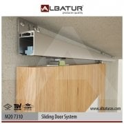 ALBATUR 51 kg SÜRGÜ KAPI SİSTEMİ SETİ 2 metre RAYLI M20 7310