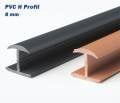 8 mm H PVC PROFİL (3 MT)