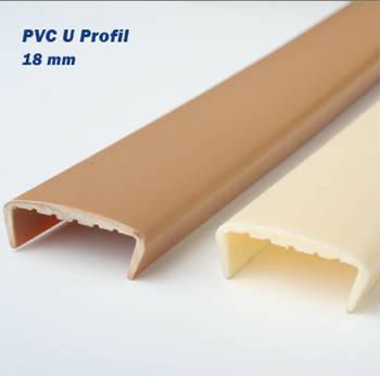 18 mm U PROFİL PVC (3 metre)