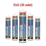 SOUDAL SİLİRUB ŞEFFAF SİLİKON 280 ml. (30 adet)