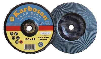 KARBOSAN 180 mm 60 KUM FLAP DİSK ZIMPARA