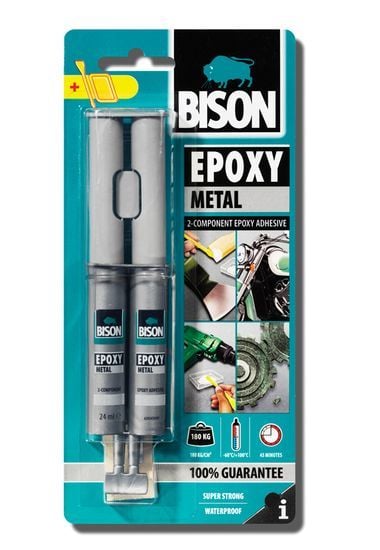 BİSON EPOXY METAL YAPIŞTIRICI ŞIRINGA 24 ml.