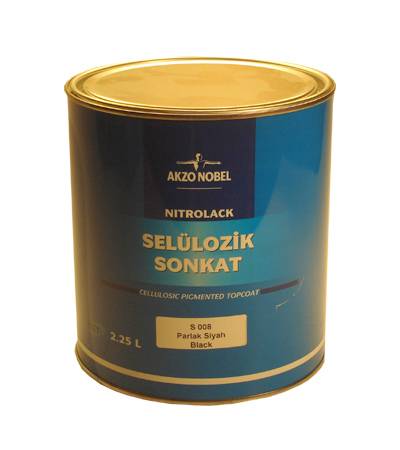 2,25lt SELÜLOZİK PARLAK SİYAH BOYA AKZONOBEL