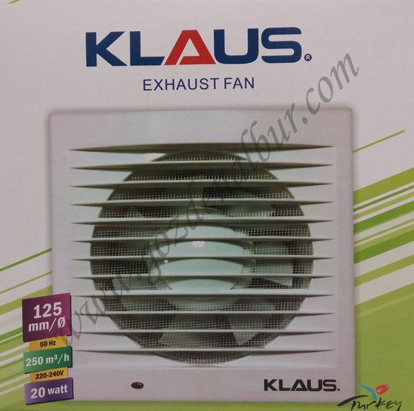 KLAUS 12 cm ÇIKIŞLI PLASTİK DUVAR VE TAVAN FANI