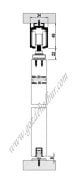 ALBATUR 9700 120 kg. SÜRGÜ KAPI SİSTEMİ SETİ 3 metre RAYLI