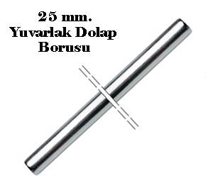 DOLAP BORUSU YUVARLAK KROMAJLI 25 mm.