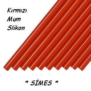 SIMES KIRMIZI MUM SİLİKON ÇUBUK (1 kg.)