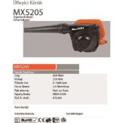 Max Extra MX5205 Üfleyici-Emici Körük