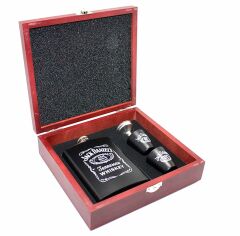 Ahşap Kutulu Matara Set (8 oz)