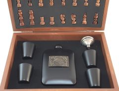 Satranç Takımı Çelik Matara Set