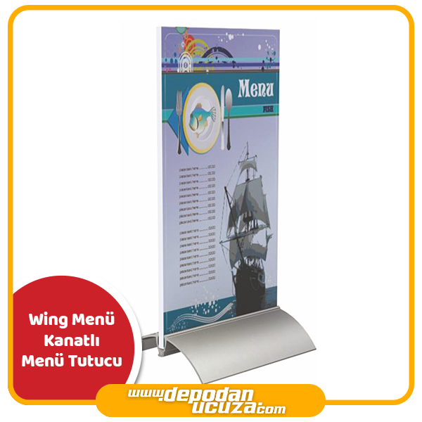 Wing Menu - Kanatlı Menü Tutucu (Akrilik Dahil)
