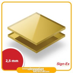 2.5 mm Altın Ayna Akrilik & Pleksi (122x244 cm)