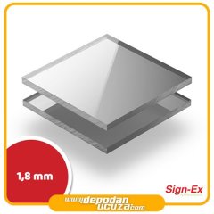 1.8 mm Gümüş Ayna Akrilik & Pleksi (122x244 cm)