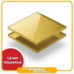 1.8 mm Altın Ayna Akrilik & Pleksi (122x244 cm)