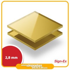 2.8 mm Altın Ayna Akrilik & Pleksi (122x244 cm)