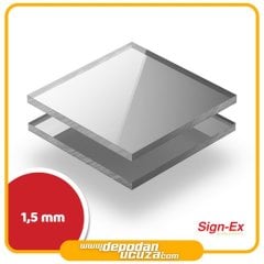 1.5 mm Gümüş Ayna Akrilik & Pleksi (122x244 cm)