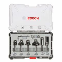 Bosch Pro Freze Seti 6'lı Karışık 6mm Şaftlı