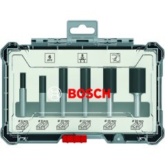 Bosch Pro Freze Seti 6'lı Düz 6mm Şaftlı