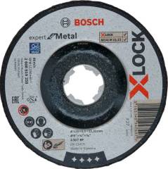Bosch - X-LOCK - 125*6,0 mm Expert Serisi Bombeli Metal Taşlama Diski (Taş)