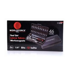 WorldForce 11502 Lokma Takımı 46 Parça S-Ultra 1/4''