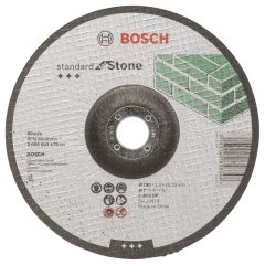 Bosch - 180*3,0 mm Standard Seri Bombeli Taş Kesme Diski (Taş)_0