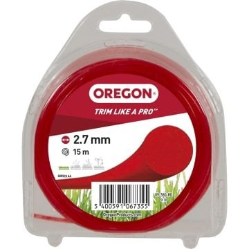 Oregon 69-380-RD Misina 2.7mm 15 Metre Kırmızı Yuvarlak