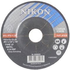 Nikon N38003 Taşlama Diski Bombeli 115x6mm Metal