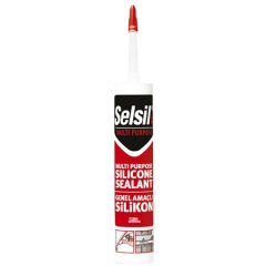 Selsil E Multi Purpose Genel Amaçlı Silikon Mastik 280ml - Siyah