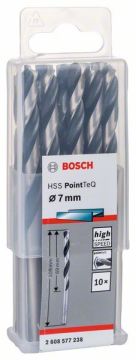 Bosch HSS PointTeQ Matkap Uç Metal 7x69x109mm 10 Parça