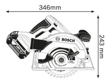 Bosch GKS 18 V-57 Daire Testere 18V Aküsüz