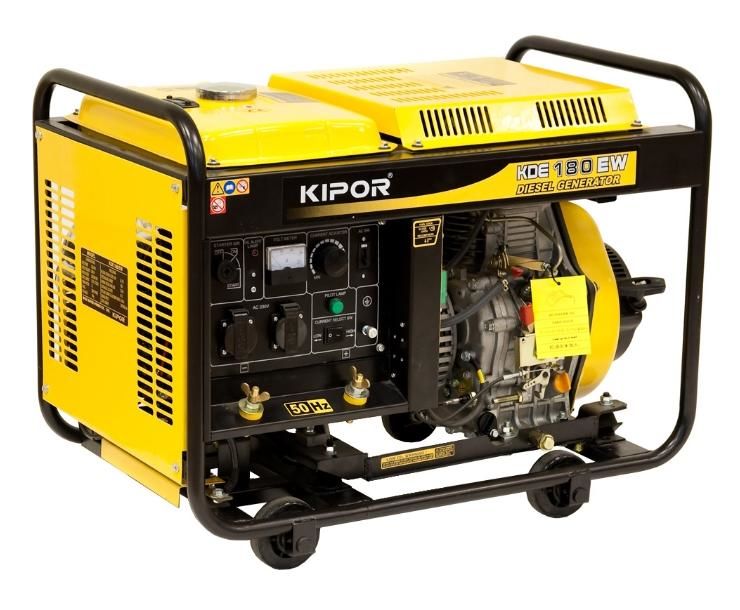 Kipor KDE180EW Kaynak Jeneratörü Dizel Marşlı 10Hp 3.2kW Monofaze