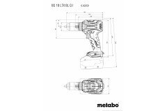 Metabo BS 18 LTX BL QI / 5.2 Çift Akülü Vidalama 18V 5.2Ah