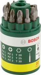 Bosch - 10 Parça Vidalama Ucu Seti (PH+PZ+T)