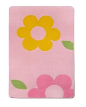 Funna Baby Çiçek Desenli Çocuk & Bebek Odası Halısı – 100×150 cm