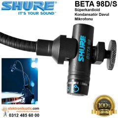 Shure BETA 98D/S Süperkardioid Kondansatör Davul Mikrofonu