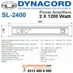 Dynacord SL 2400 Power Anfi 2x1200W