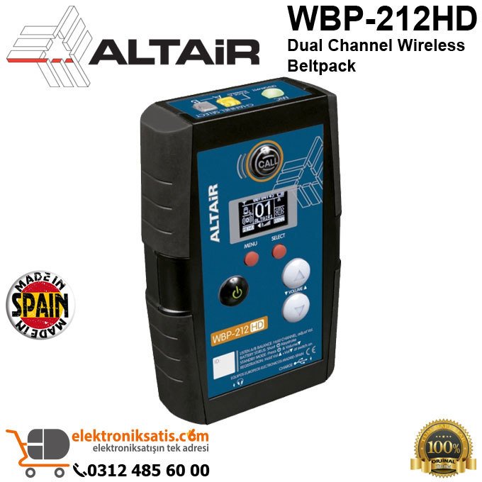 Altair WBP-212HD Dual Channel Wireless Beltpack