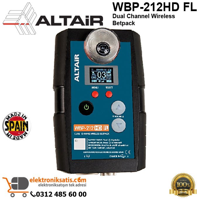 Altair WBP-212HD FL Dual Channel Wireless Betpack