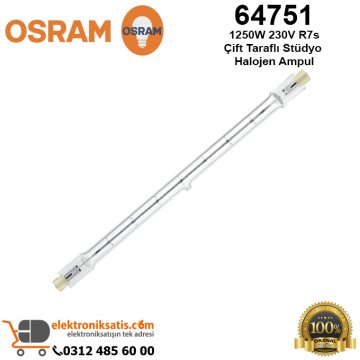 Osram 64751 1250 Watt 230 Volt R7s Çift Taraflı Stüdyo Halojen Ampul