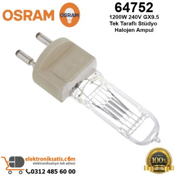 Osram 64752 1200 Watt 240 Volt GX9.5 Tek Taraflı Stüdyo Halojen Ampul