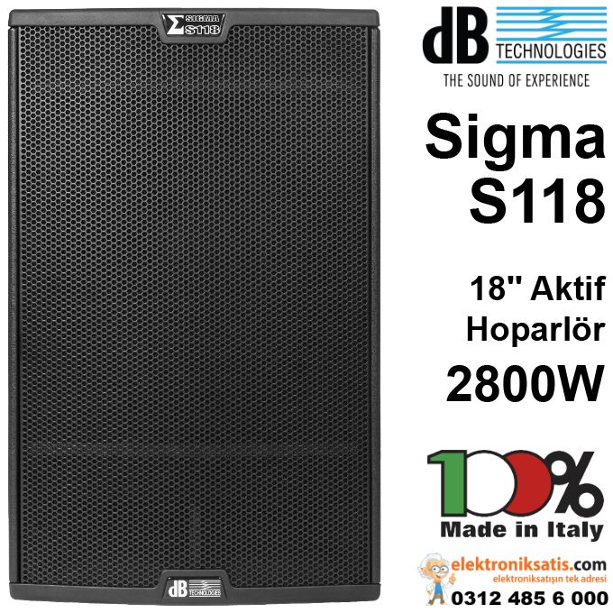 dB technologies sigma S118 Aktif Subwoofer Hoparlör