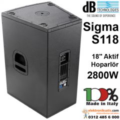 dB technologies sigma S118 Aktif Subwoofer Hoparlör