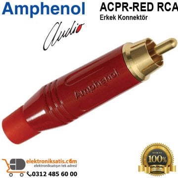 Amphenol ACPR-RED RCA Erkek Konnektör