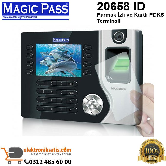 Magic Pass 20658 ID Parmak İzli ve Kartlı PDKS Terminali