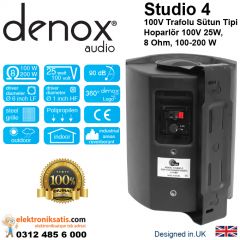 Denox Studio 4 100V Trafolu Kabin Sütun Hoparlör