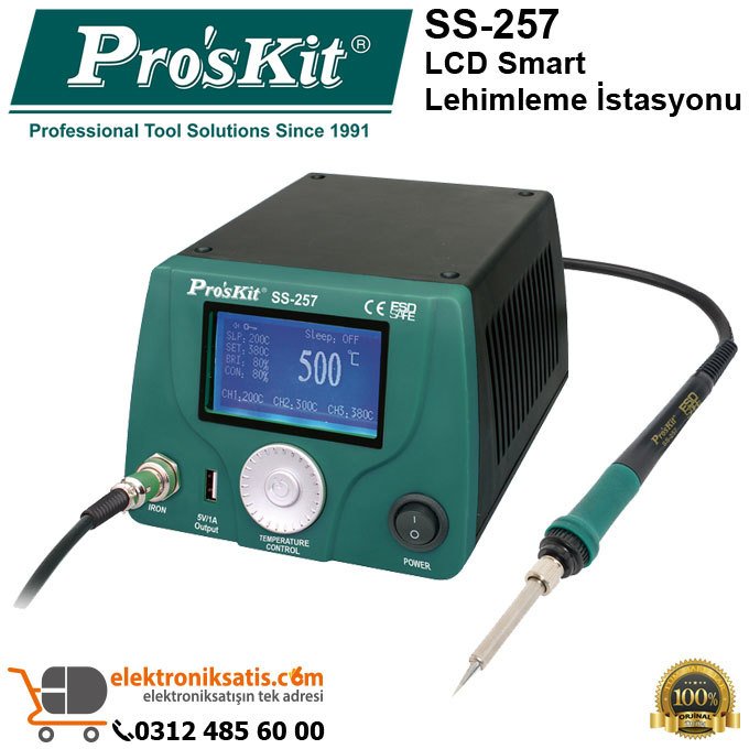Proskit SS-257 LCD Smart Lehimleme istasyonu