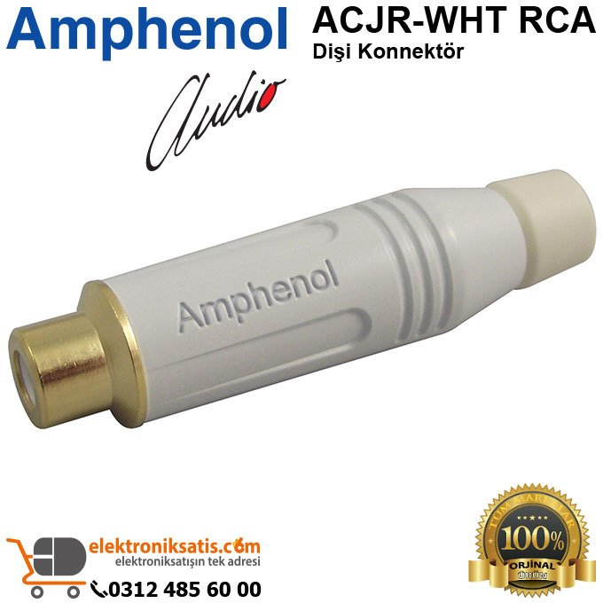 Amphenol ACJR-WHT RCA Dişi Konnektör