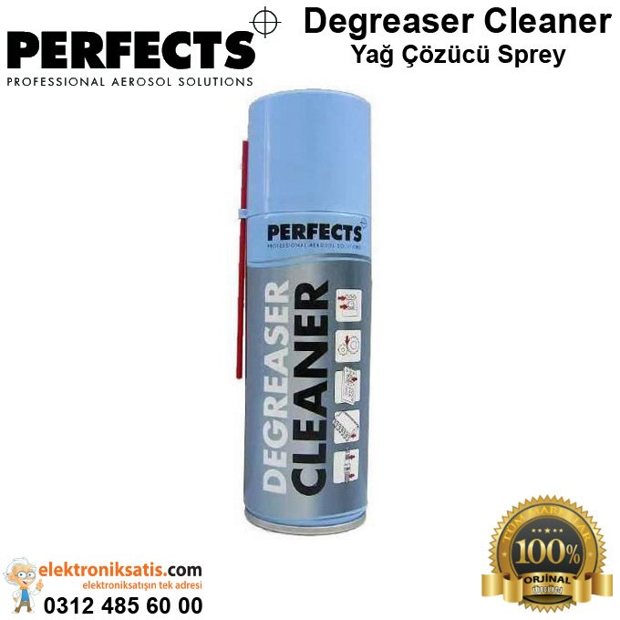 Perfects Degreaser Cleaner Yağ Çözücü Sprey 200ml x 6 adet
